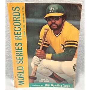 World Series Records from 1903–1973 Vintage Baseball Book Ex-Library